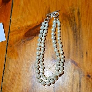 Double stranded pearl necklace by Ralph Lauren